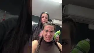 Casi la ahogo y todo con el aceite🤣✨