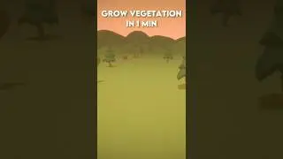 Grow Vegetation in 1min! #gamedev #vfx #gaming