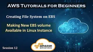 Creating File System on EBS | Making New volume available for use | Session 12 |
