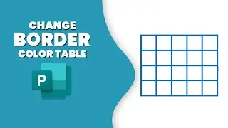 How to change the border color in a table in Publisher