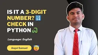 Program to Check whether the Entered Number is 3-Digit or Not in Python | CodeWithAngel