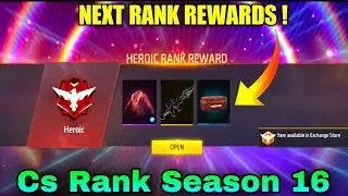 FF Next Rank Token Bundle | Free Fire Next Rank Season Rewards | FF Next Cs Rank Heroic T Shirt