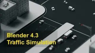 Blender 4.3 | Geometry Node | Simulation Node | Traffic Simulation v3