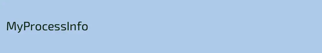 MyProcessInfo