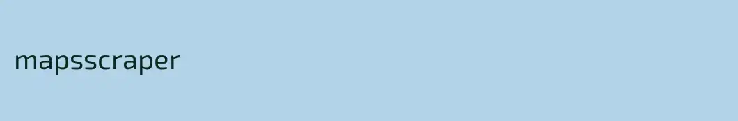 mapsscraper